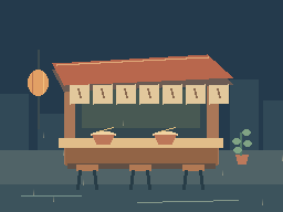 Midnight Noodles — animated pixel art loop exported from Phluxel