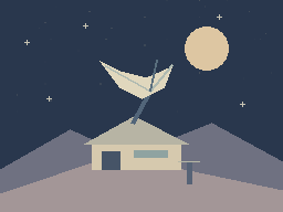 Quiet Frequency — animated pixel art loop generated in Phluxel