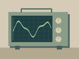 Signal Study — animated pixel art loop generated in Phluxel