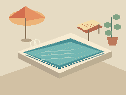 Sunday Pool — animated pixel art loop generated in Phluxel