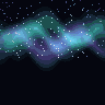 Aurora — animated pixel art loop generated in Phluxel