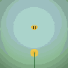 Busy Bee — animated pixel art loop generated in Phluxel