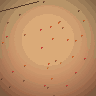 Falling Leaves — animated pixel art loop generated in Phluxel