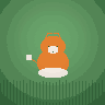Fox in Grass — animated pixel art loop generated in Phluxel