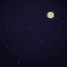 Night Bat — animated pixel art loop generated in Phluxel