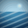 Ocean Waves — animated pixel art loop generated in Phluxel