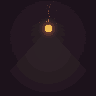 Volcano — animated pixel art loop generated in Phluxel