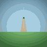 Windmill — animated pixel art loop generated in Phluxel