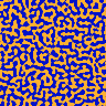 Zebra Stripes — animated pixel art loop generated in Phluxel